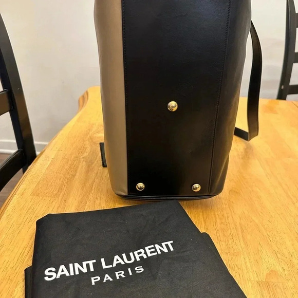 Yves Saint Laurent Classic Duffle 6 Handbag 2Way Color Block calfskin Leather - Picture 6 of 15